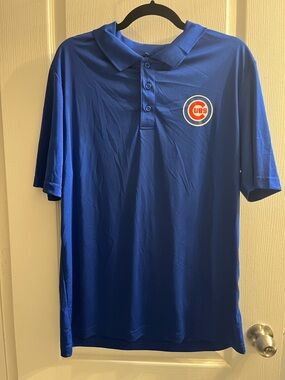 Fanatics Royal Blue Polo with Cubs Chest Logo